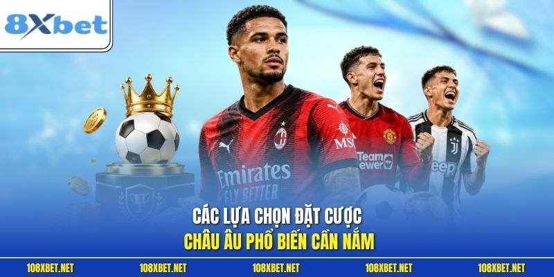 Các lựa chọn đặt cược châu Âu phổ biến cần nắm